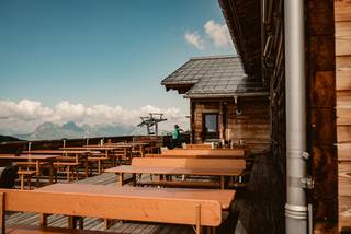 Aussichtsterrasse auf Sareis